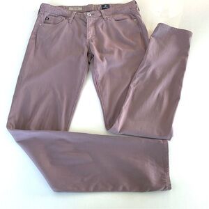 AG Adriano Goldschmied the Stilt Cigarette Leg Dusty Pink or Lavender Pants 26R